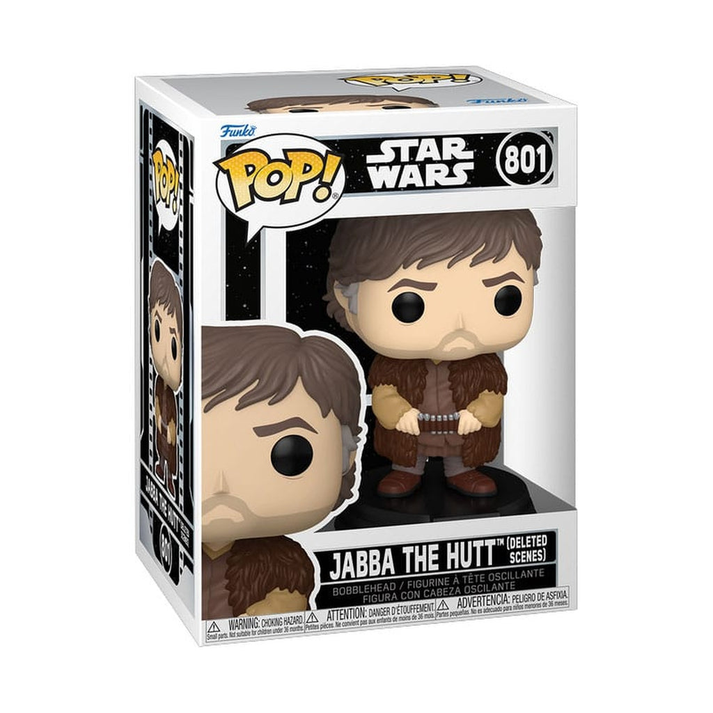 Image produit Star Wars POP! Figurine bobble-head vinyle Jabba the Hutt (Scènes coupées) 9 cm