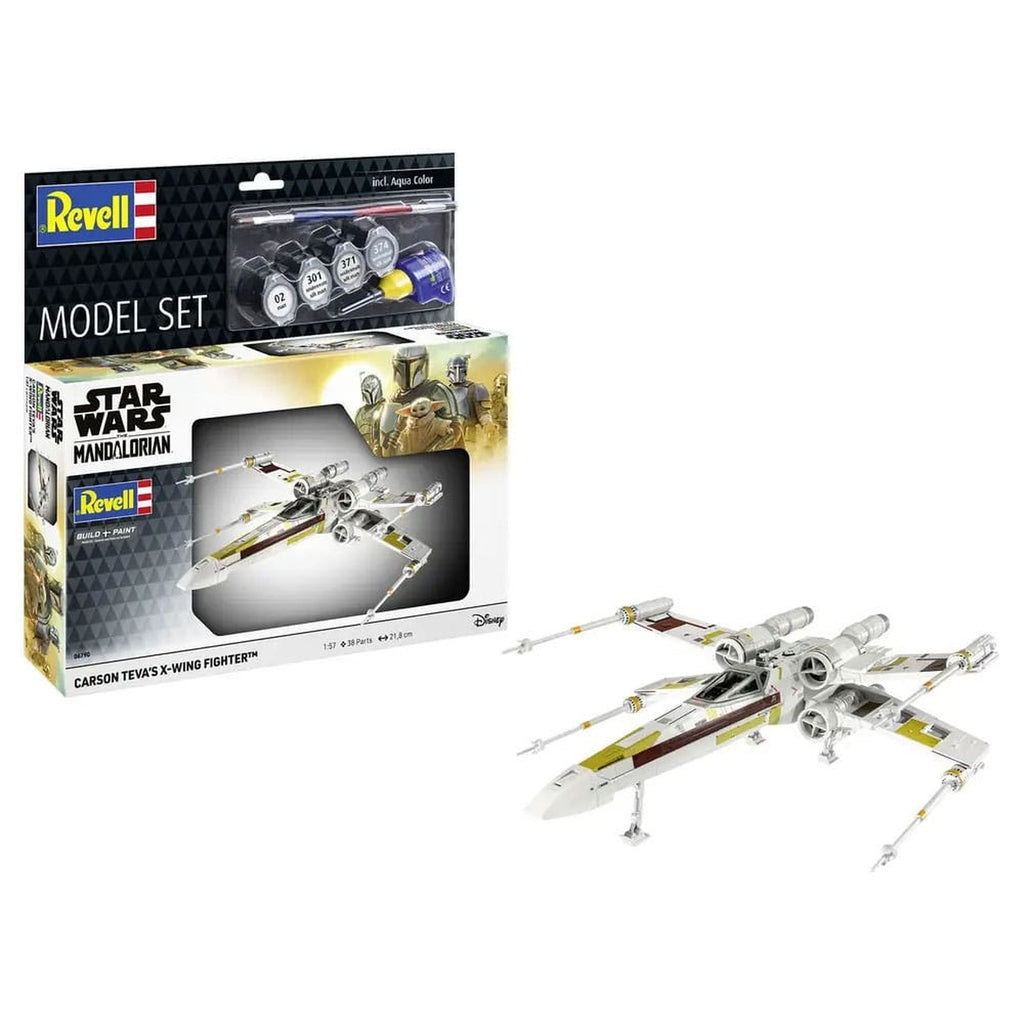 Image produit Maquette Star Wars avec accessoires de base 1/57 X-Wing Fighter de Carson Teva 22 cm