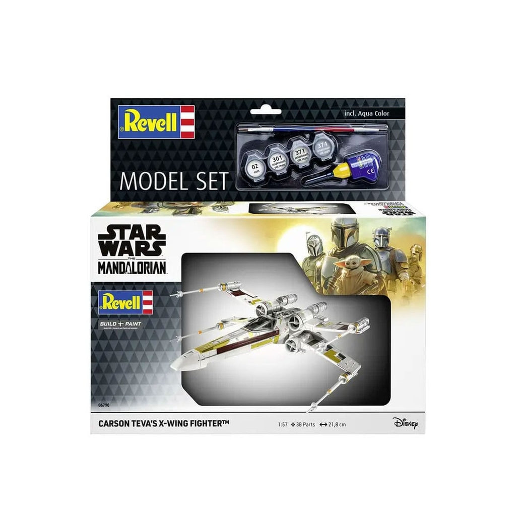 Image produit Maquette Star Wars avec accessoires de base 1/57 X-Wing Fighter de Carson Teva 22 cm