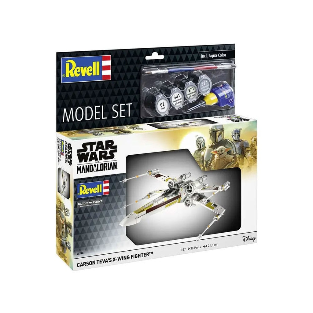 Image produit Maquette Star Wars avec accessoires de base 1/57 X-Wing Fighter de Carson Teva 22 cm