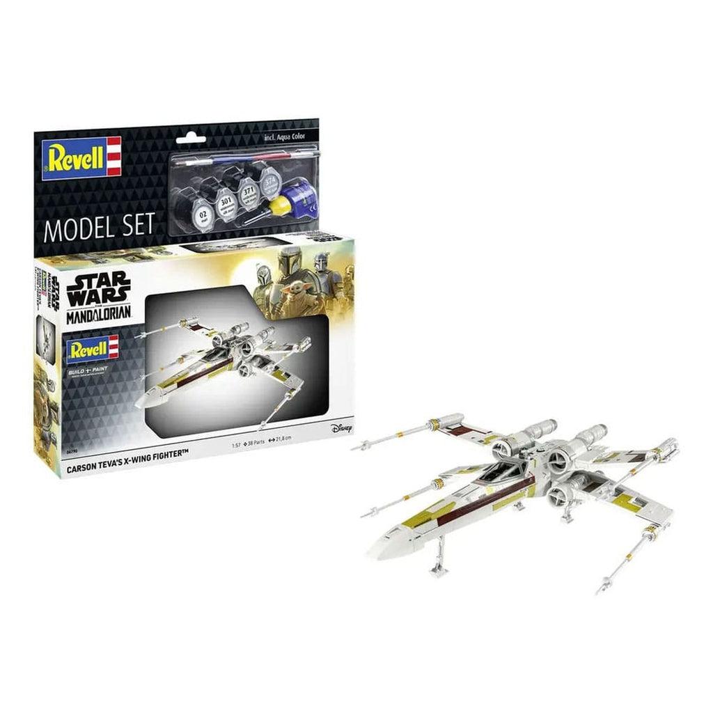 Image produit Maquette Star Wars avec accessoires de base 1/57 X-Wing Fighter de Carson Teva 22 cm