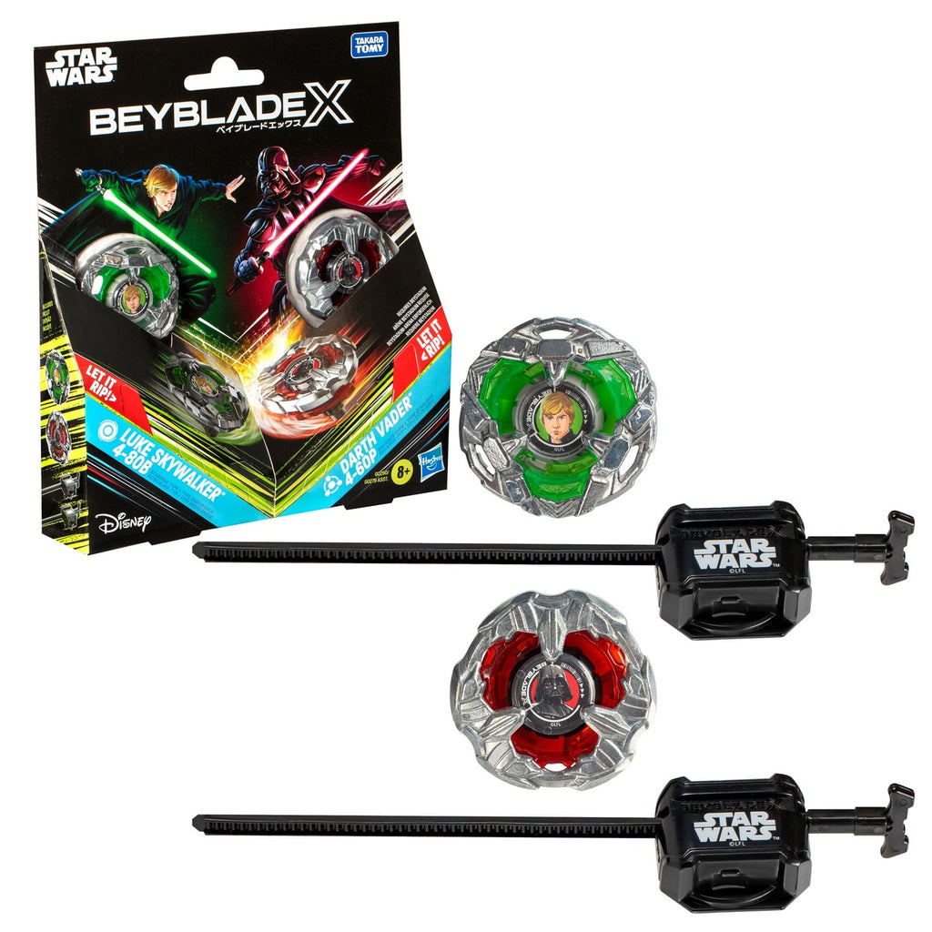 Productafbeelding Beyblade X en Star Wars Collab Luke Skywalker 4-80B vs. Darth Vader 4-60B