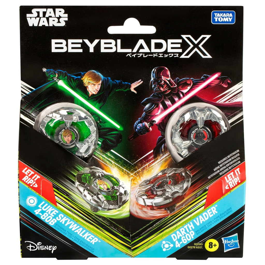 Productafbeelding Beyblade X en Star Wars Collab Luke Skywalker 4-80B vs. Darth Vader 4-60B
