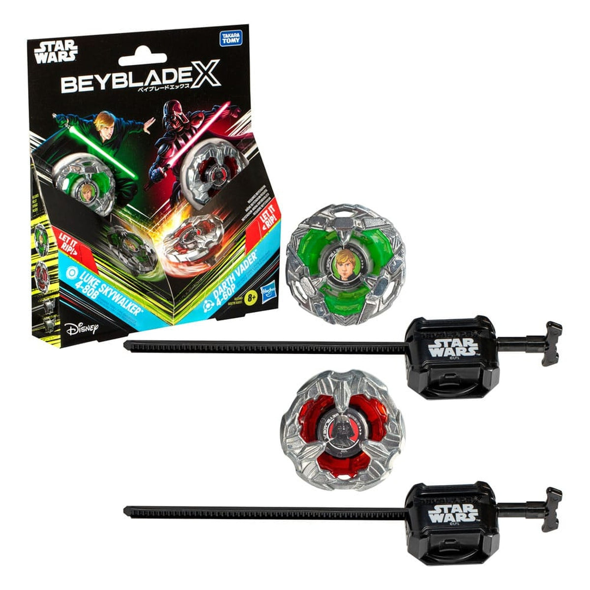 Productafbeelding Beyblade X en Star Wars Collab Luke Skywalker 4-80B vs. Darth Vader 4-60B