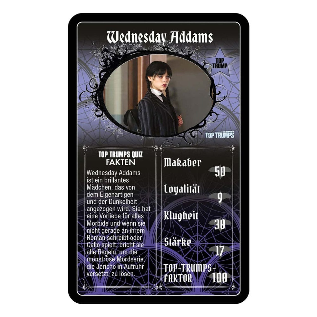 Productafbeelding Wednesday Kaartspel Top Trumps *Duitse versie*