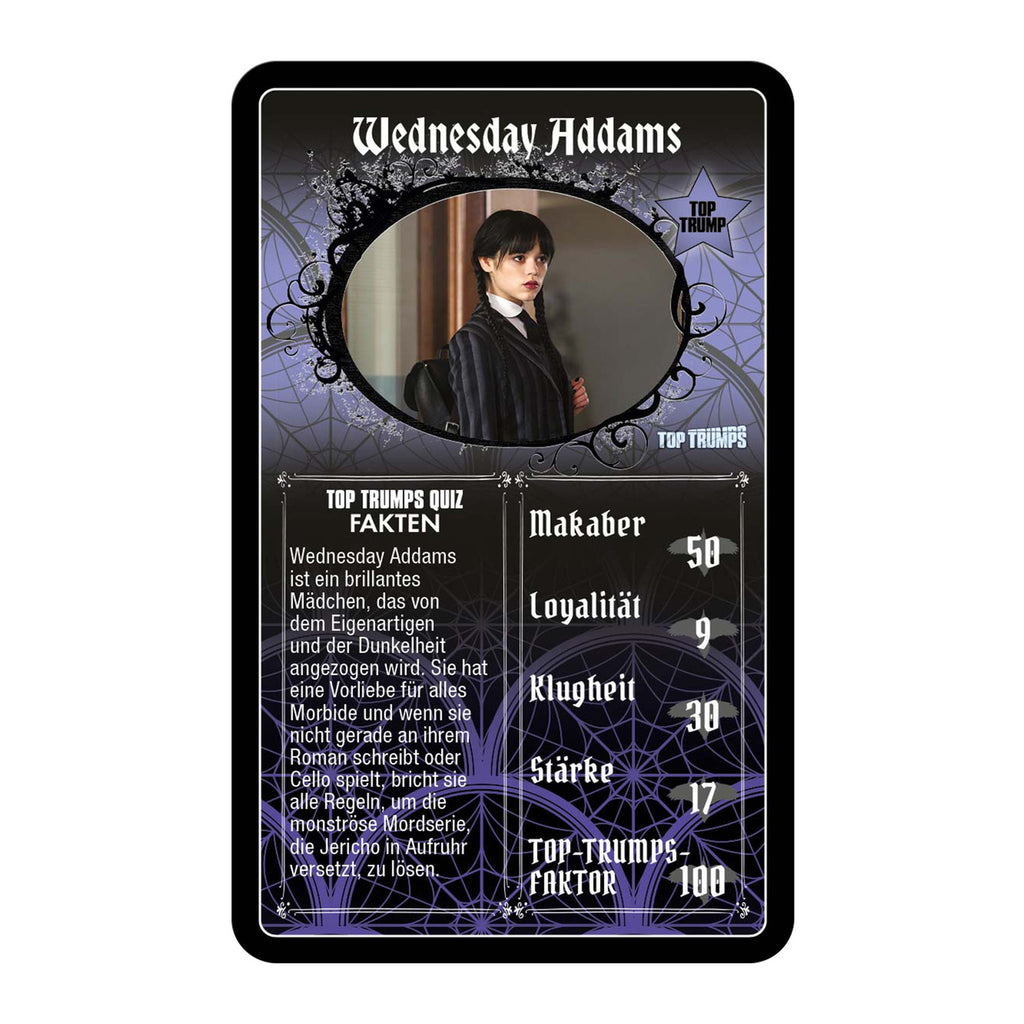 Productafbeelding Wednesday Kaartspel Top Trumps *Duitse versie*
