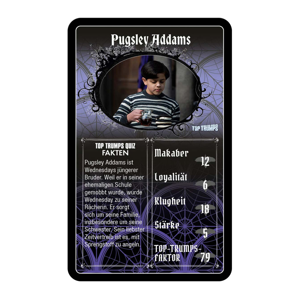 Productafbeelding Wednesday Kaartspel Top Trumps *Duitse versie*