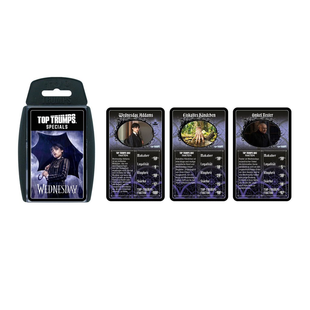 Productafbeelding Wednesday Kaartspel Top Trumps *Duitse versie*