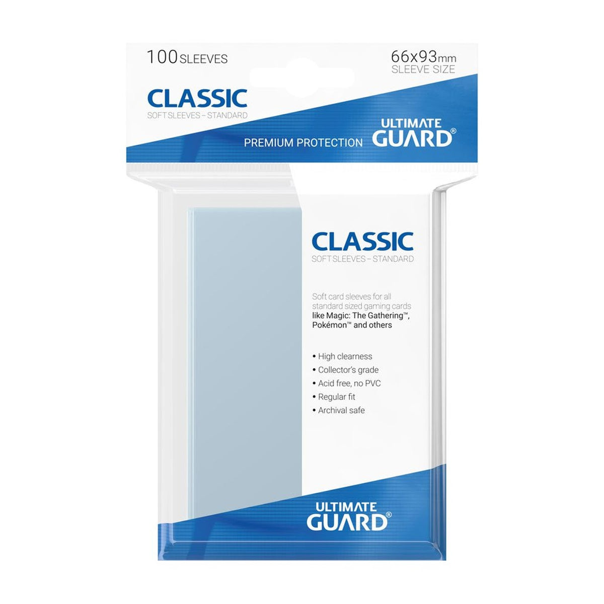 Image produit Ultimate Guard Pochettes Classiques Format Standard (100)