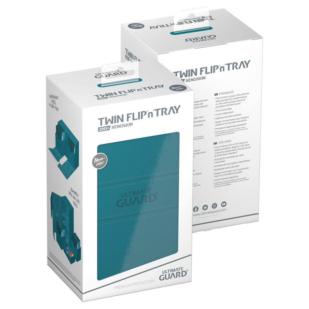 Productafbeelding Ultimate Guard Twin Flip'n'Tray 200+ Xenoskin - Petrol
