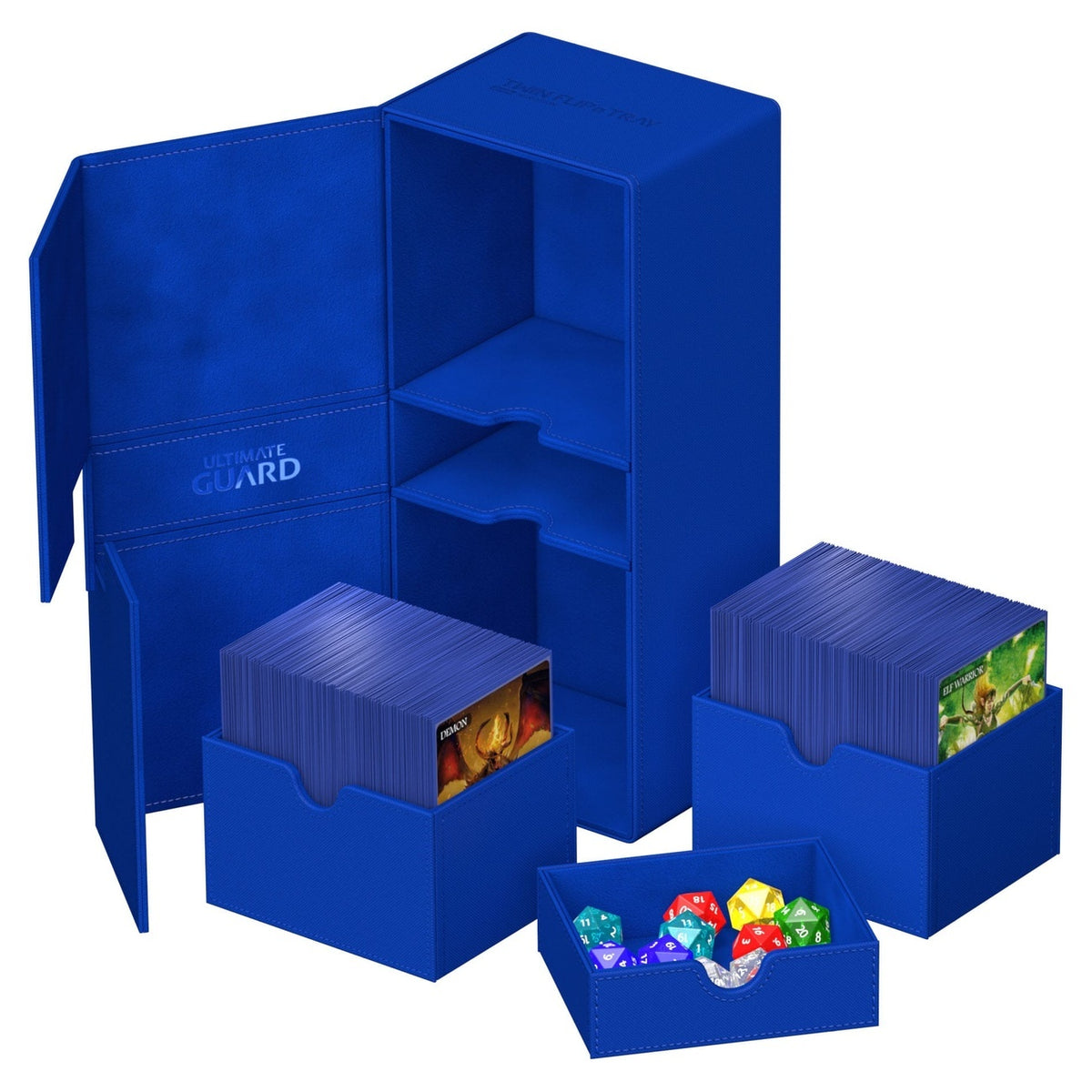 Produktbild Ultimate Guard Twin Flip'n'Tray 266+ Xenoskin - Blue