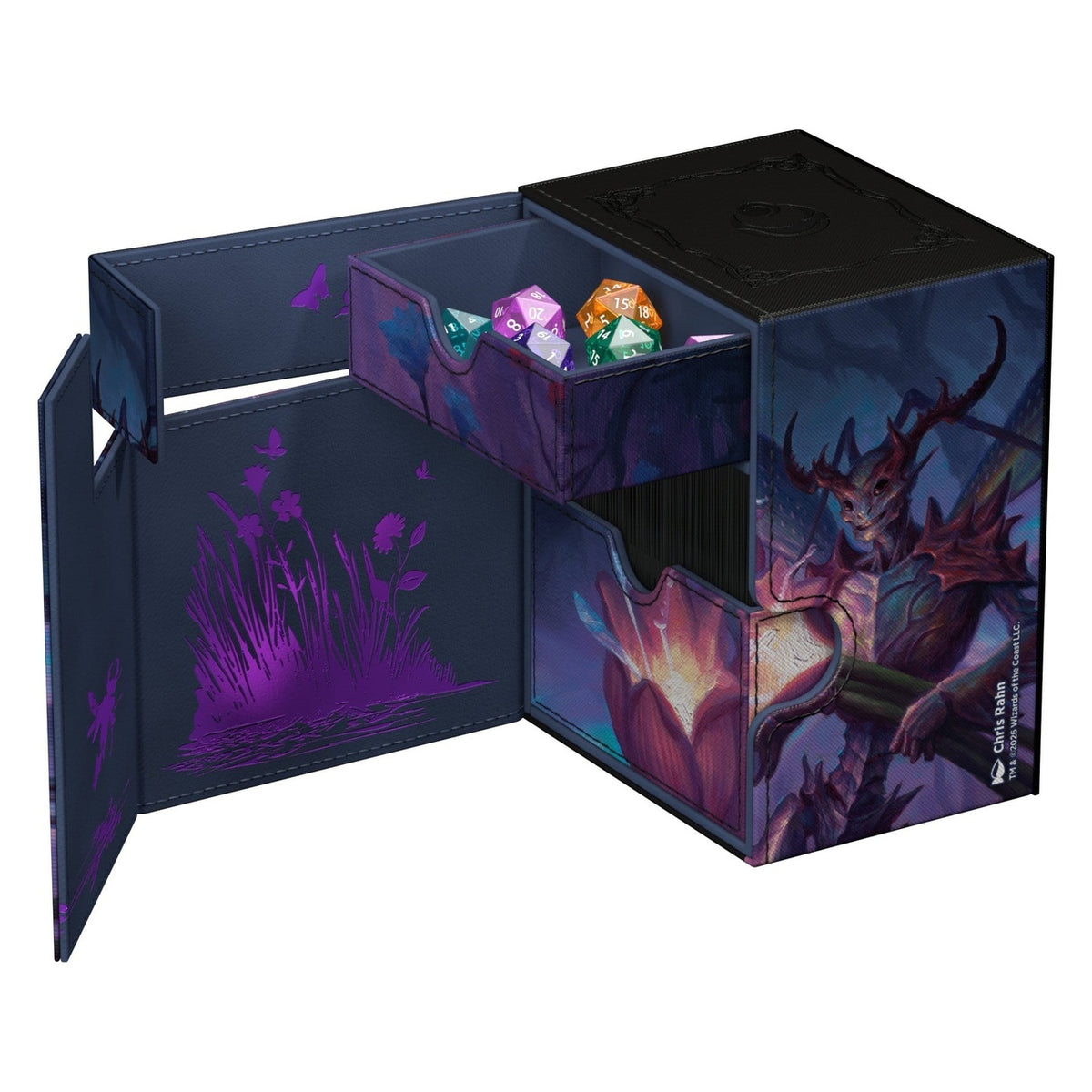 Product image Ultimate Guard Flip'n'Tray 133+ Xenoskin Magic: The Gathering "Lorwyn Eclipsed" - Bitterbloom Bearer