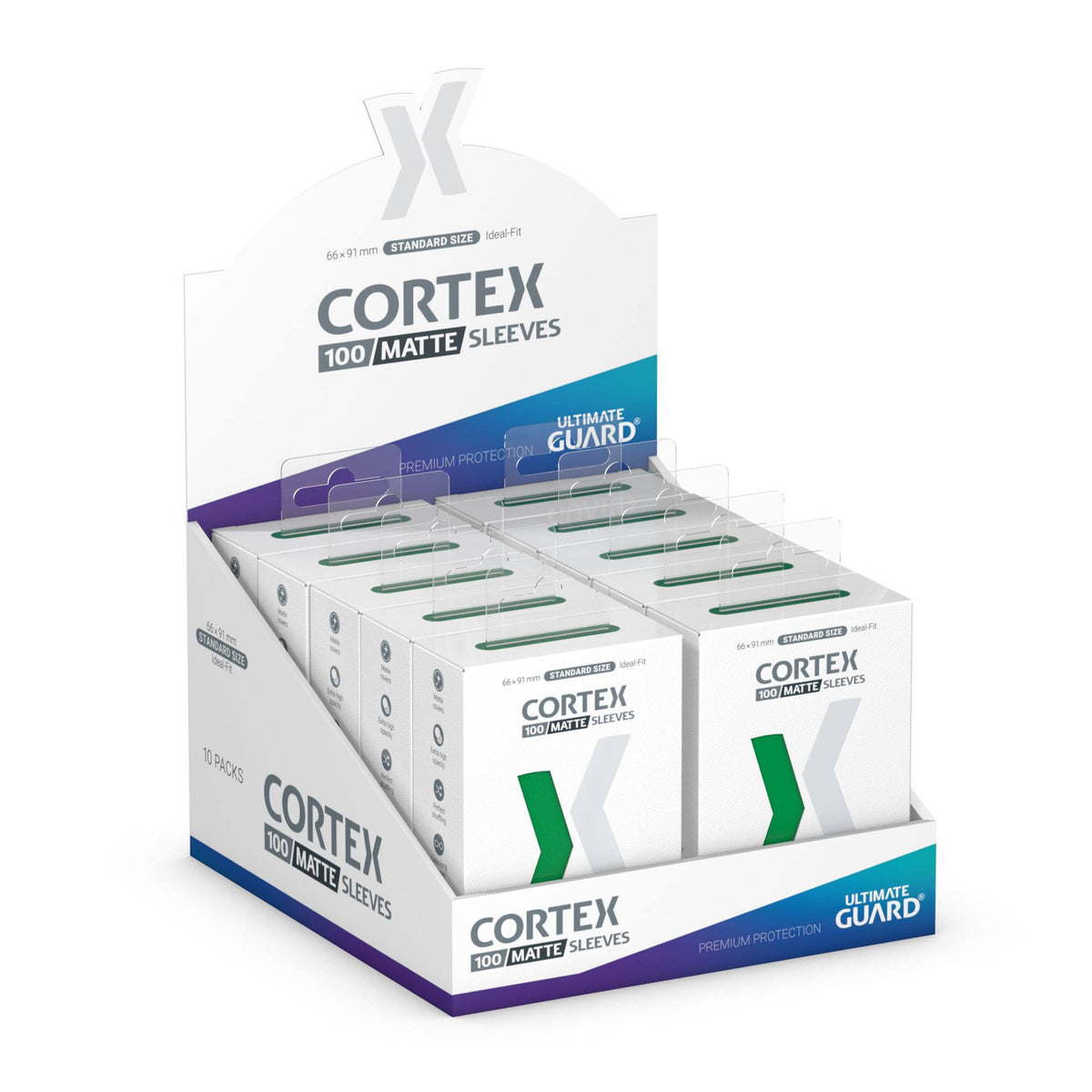 Produktbild Ultimate Guard Cortex Sleeves Matte Standard Size (100) - Green