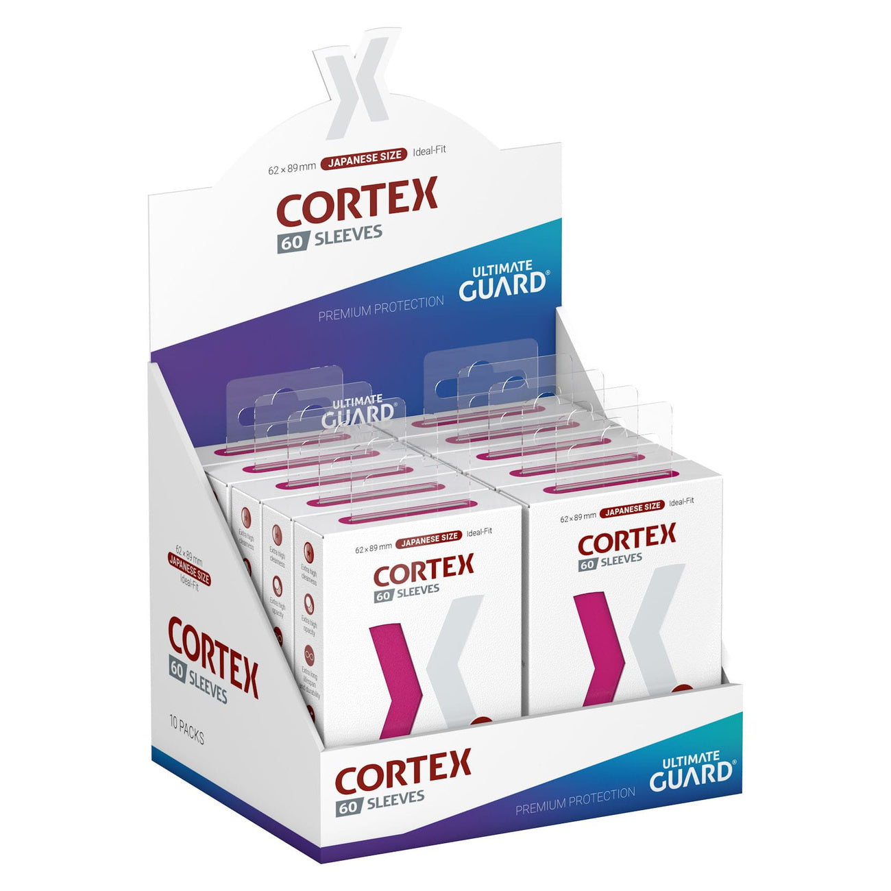Productafbeelding Ultimate Guard Cortex Sleeves Japans formaat (60) - Roze