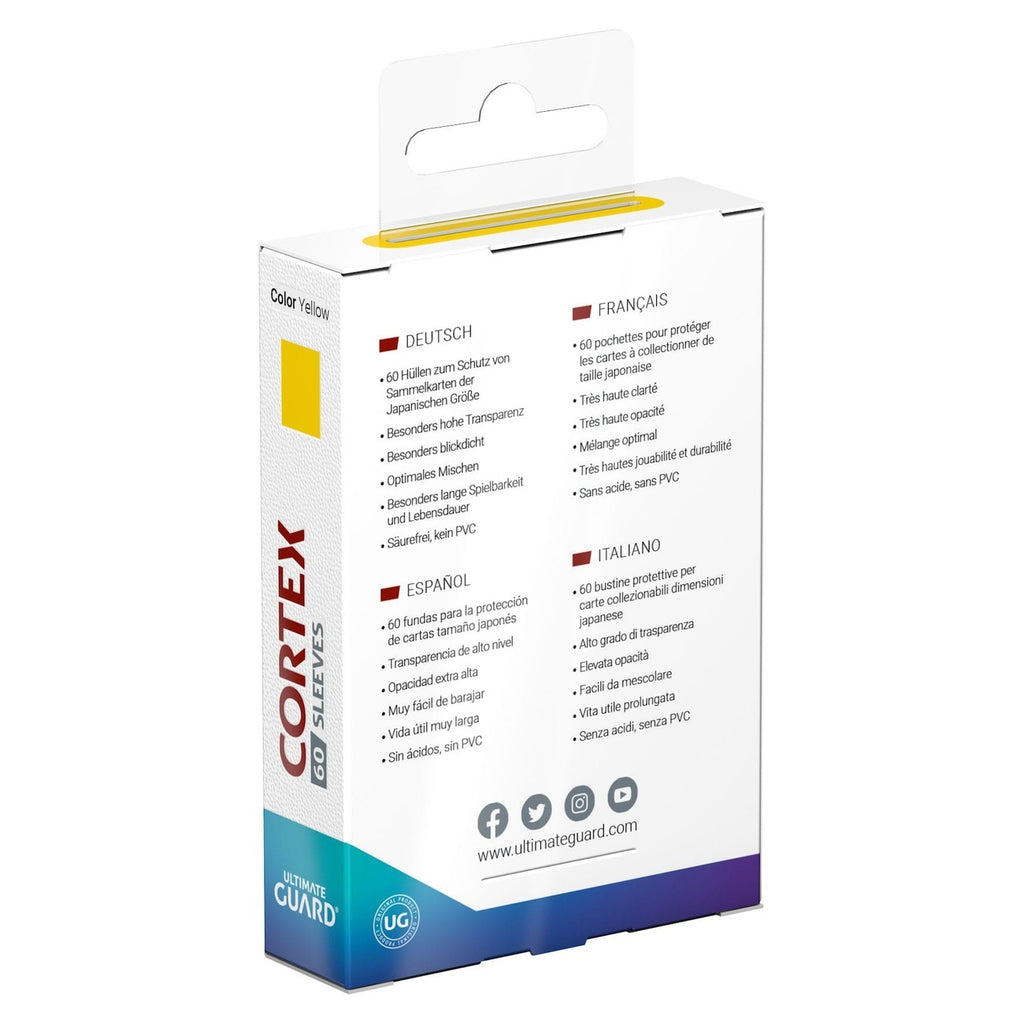 Productafbeelding Ultimate Guard Cortex Sleeves Japans Formaat (60) - Geel