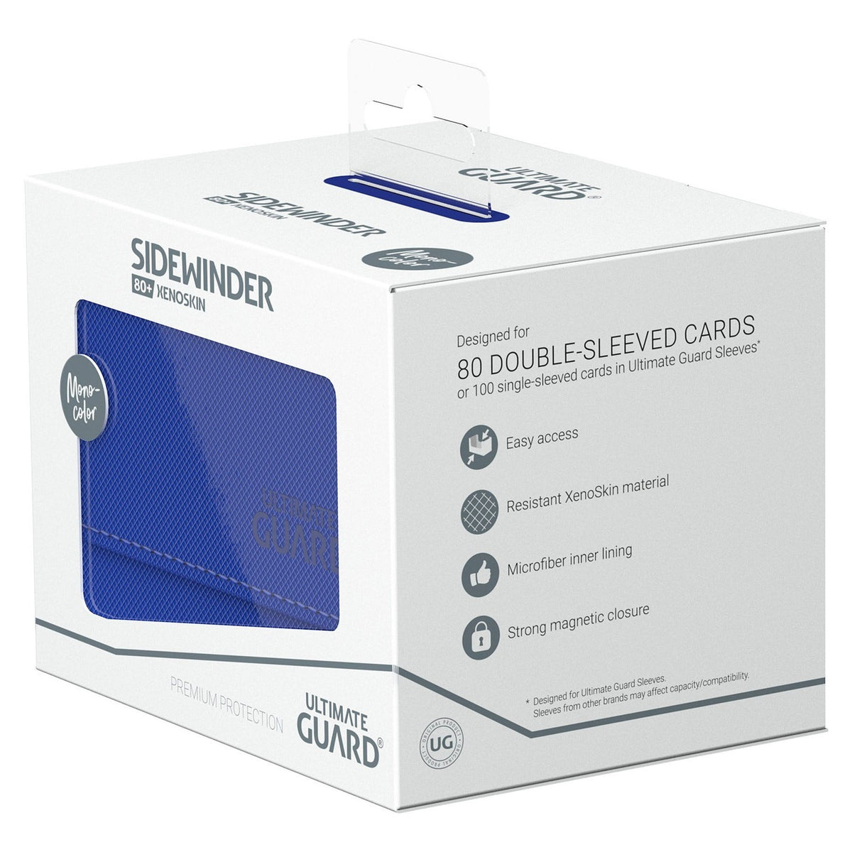 Image produit Ultimate Guard Sidewinder 80+ Xenoskin – Bleu