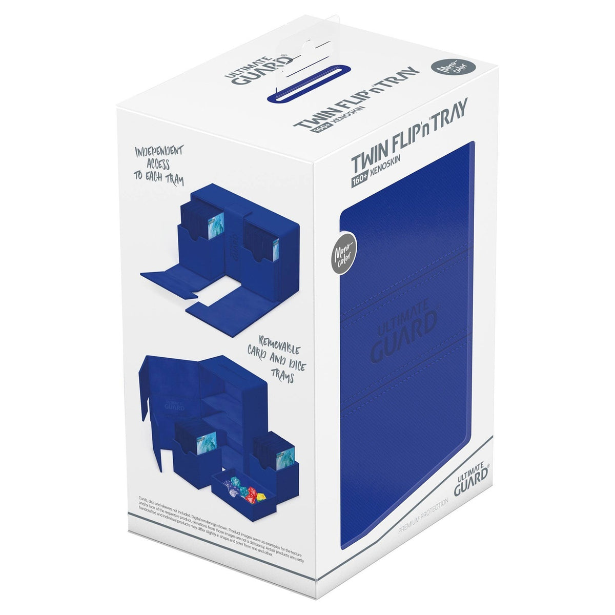 Produktbild Ultimate Guard Twin Flip'n'Tray 160+ Xenoskin - Blue