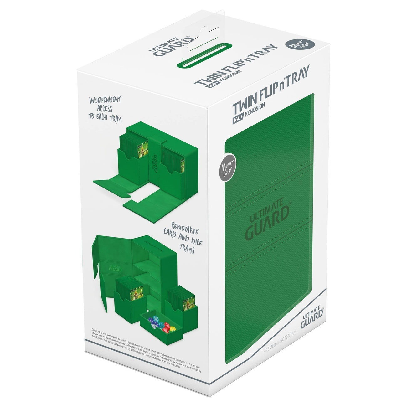 Produktbild Ultimate Guard Twin Flip'n'Tray 160+ Xenoskin - Green