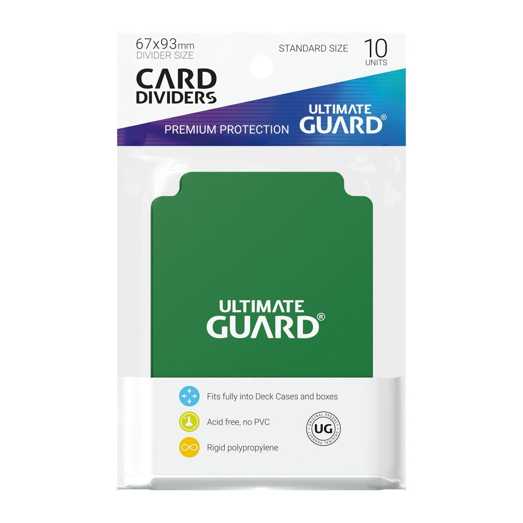 Productafbeelding Ultimate Guard Kaartscheiders Standaardformaat (10) - Groen