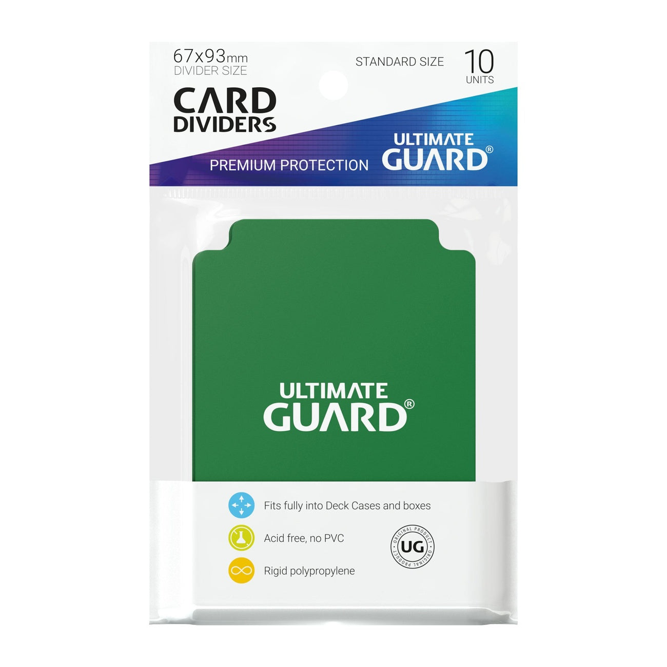 Productafbeelding Ultimate Guard Kaartscheiders Standaardformaat (10) - Groen