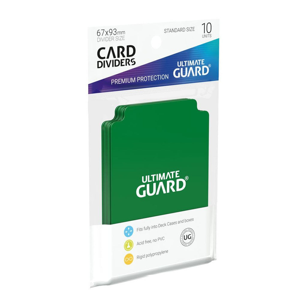 Productafbeelding Ultimate Guard Kaartscheiders Standaardformaat (10) - Groen