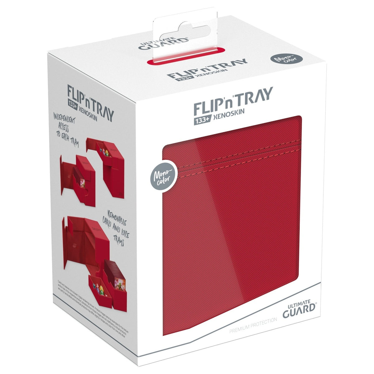 Image produit Ultimate Guard Flip'n'Tray 133+ Xenoskin - Rouge