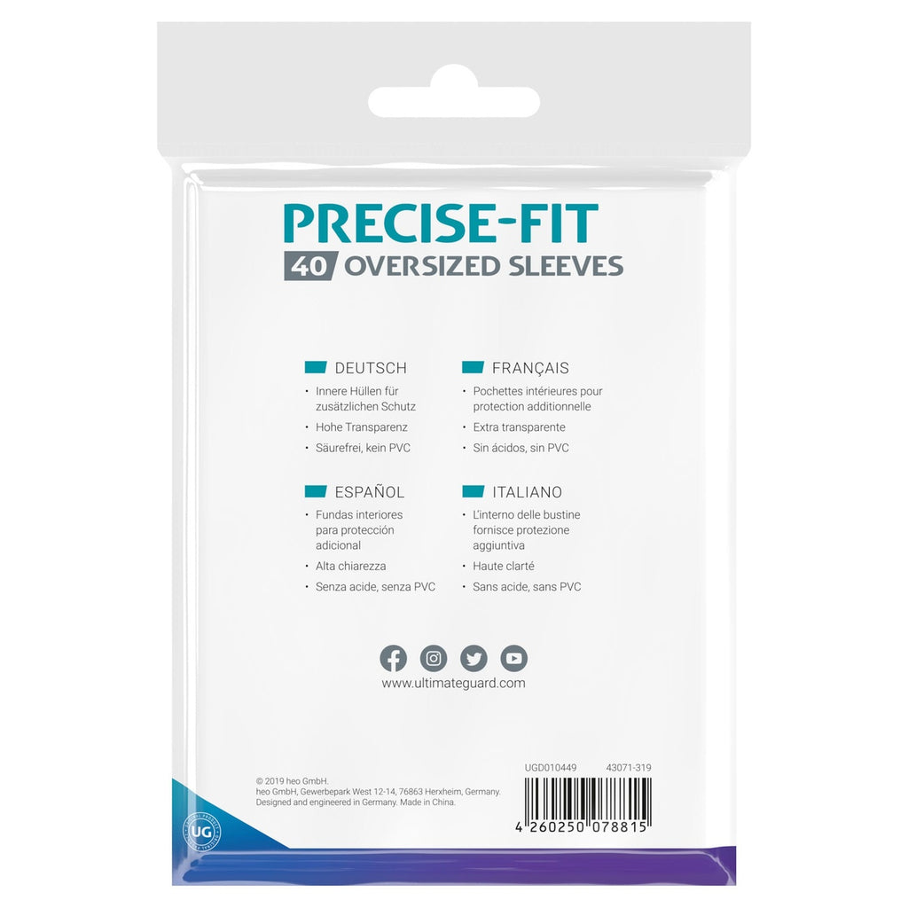 Productafbeelding Ultimate Guard Precise-Fit Oversized Sleeves (40)