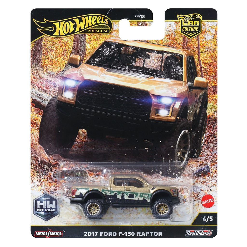 Productafbeelding Hot Wheels Premium Car Culture Diecast modelauto 1/64 2017 Ford F-150 Raptor