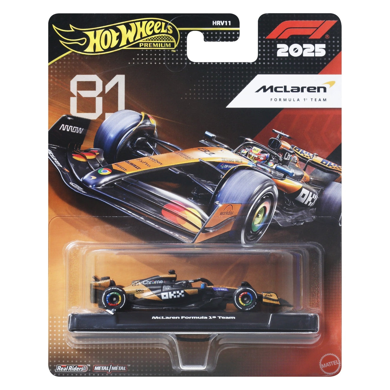 Produktbild Formel 1 Hot Wheels Premium Die-Cast Fahrzeug 1:64 Team McLaren: Driver 1