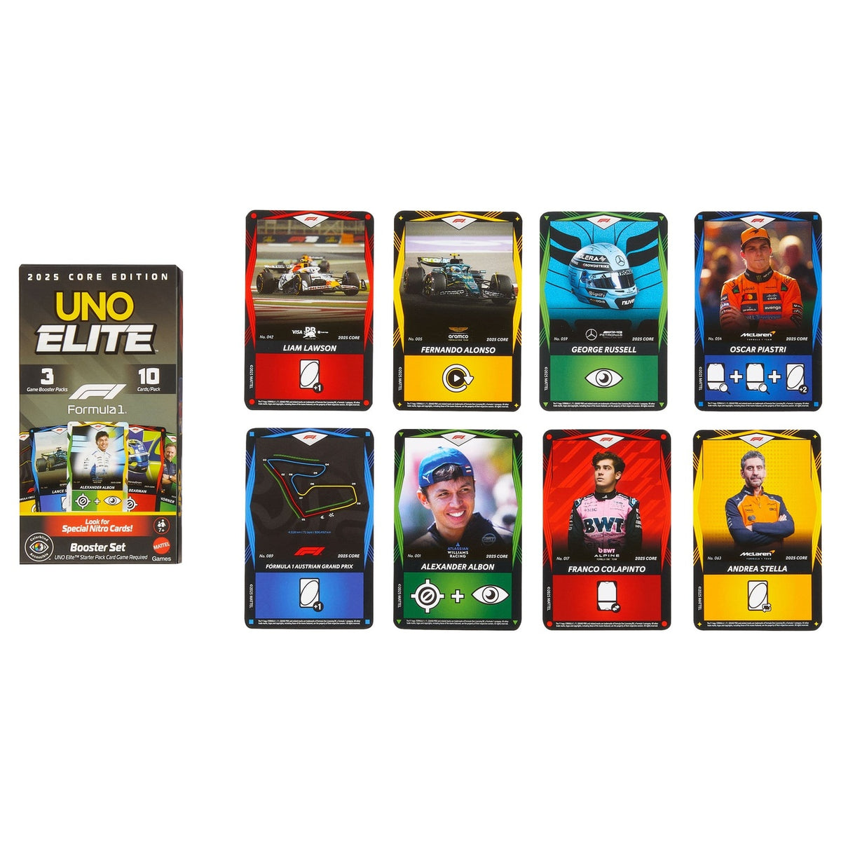 Image produit Formula 1 UNO Jeu de cartes Elite F1 Booster Set