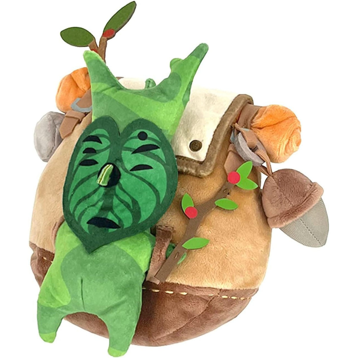 Image produit The Legend of Zelda: Tears of the Kingdom Peluche ZP04 Korogu avec Sac à dos Marron 17 cm