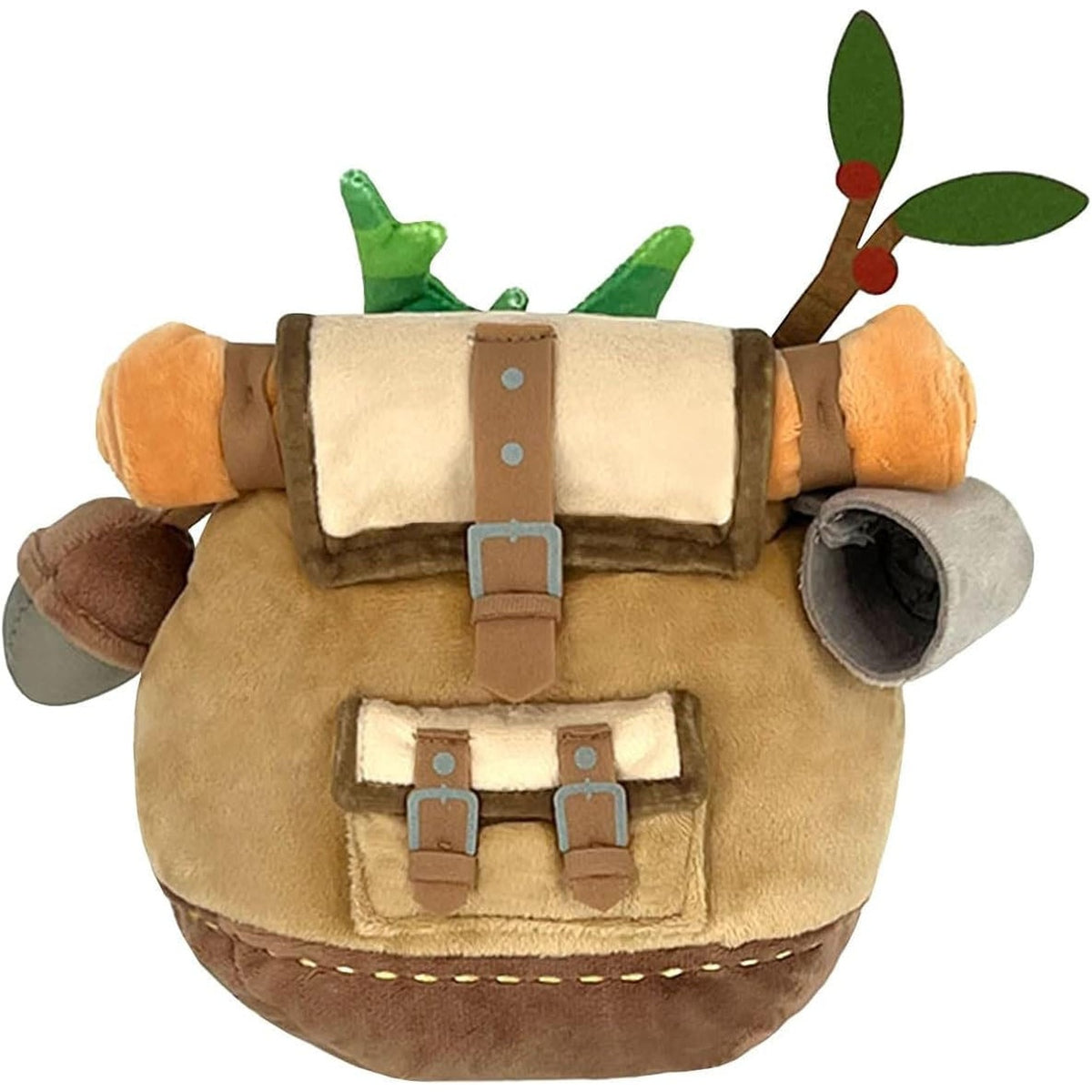 Image produit The Legend of Zelda: Tears of the Kingdom Peluche ZP04 Korogu avec Sac à dos Marron 17 cm