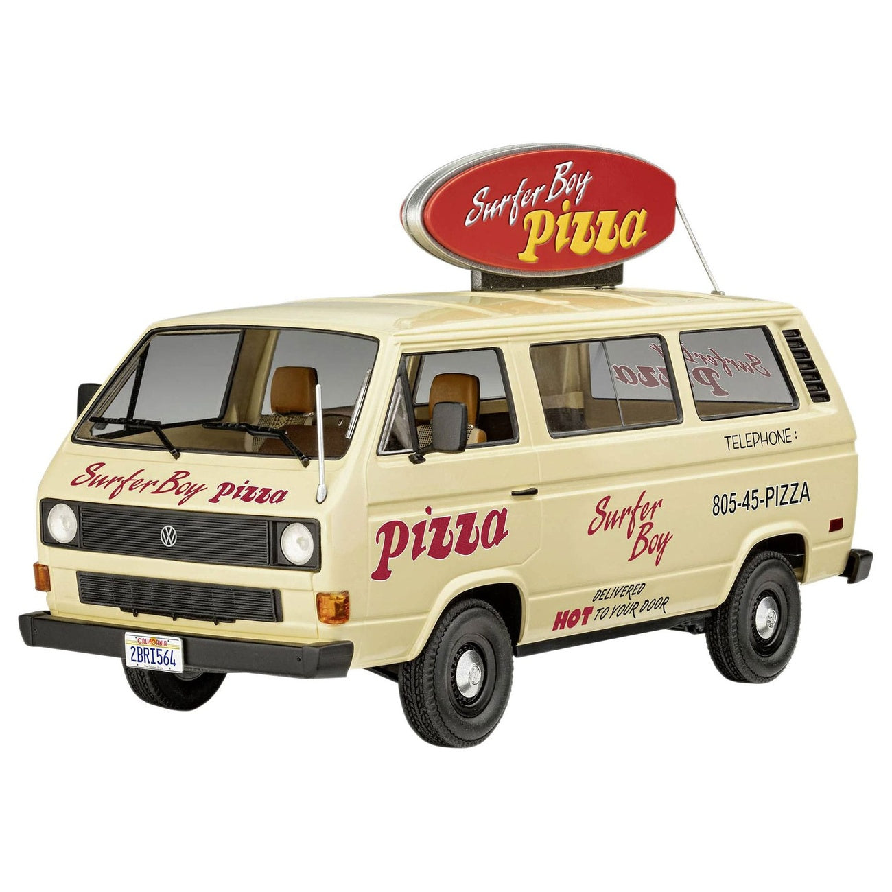 Productafbeelding Stranger Things Modelbouwset 1/25 VW T3 Bus Surfer Boy 19 cm