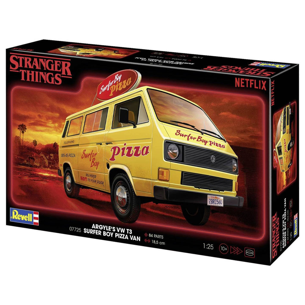Productafbeelding Stranger Things Modelbouwset 1/25 VW T3 Bus Surfer Boy 19 cm