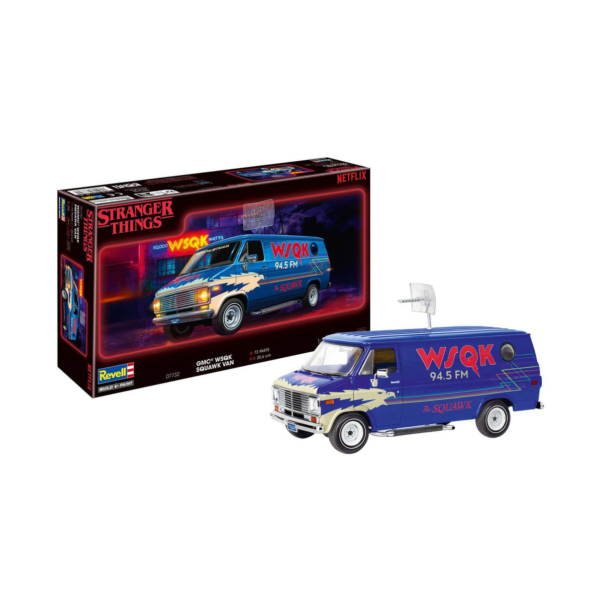 Productafbeelding Stranger Things Modelbouwset 1/25 Squawk Van 21 cm