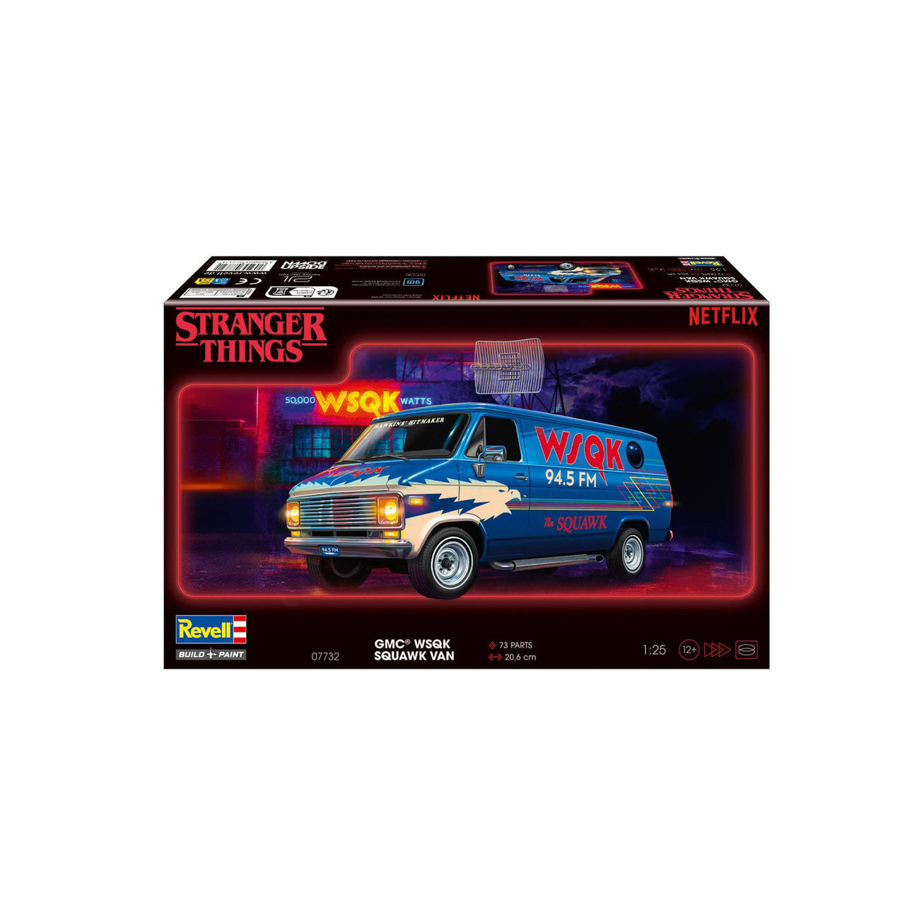 Productafbeelding Stranger Things Modelbouwset 1/25 Squawk Van 21 cm