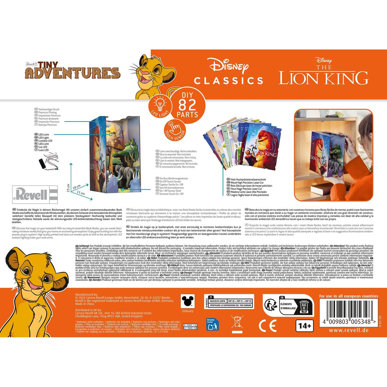 Productafbeelding Disney Tiny Adventures Book Nook Mini-diorama De Leeuwenkoning 23 cm