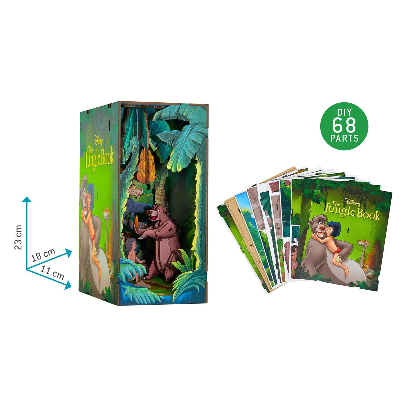 Productafbeelding Disney Tiny Adventures Book Nook Mini-diorama Jungle Boek 23 cm