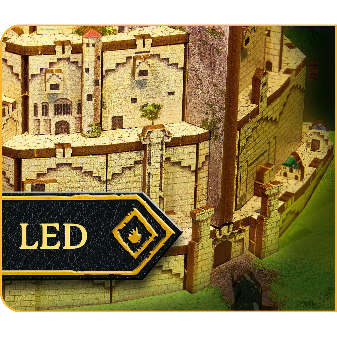 Productafbeelding The Lord of the Rings Tiny Adventures Book Nook Mini Diorama Minas Tirith 23 cm