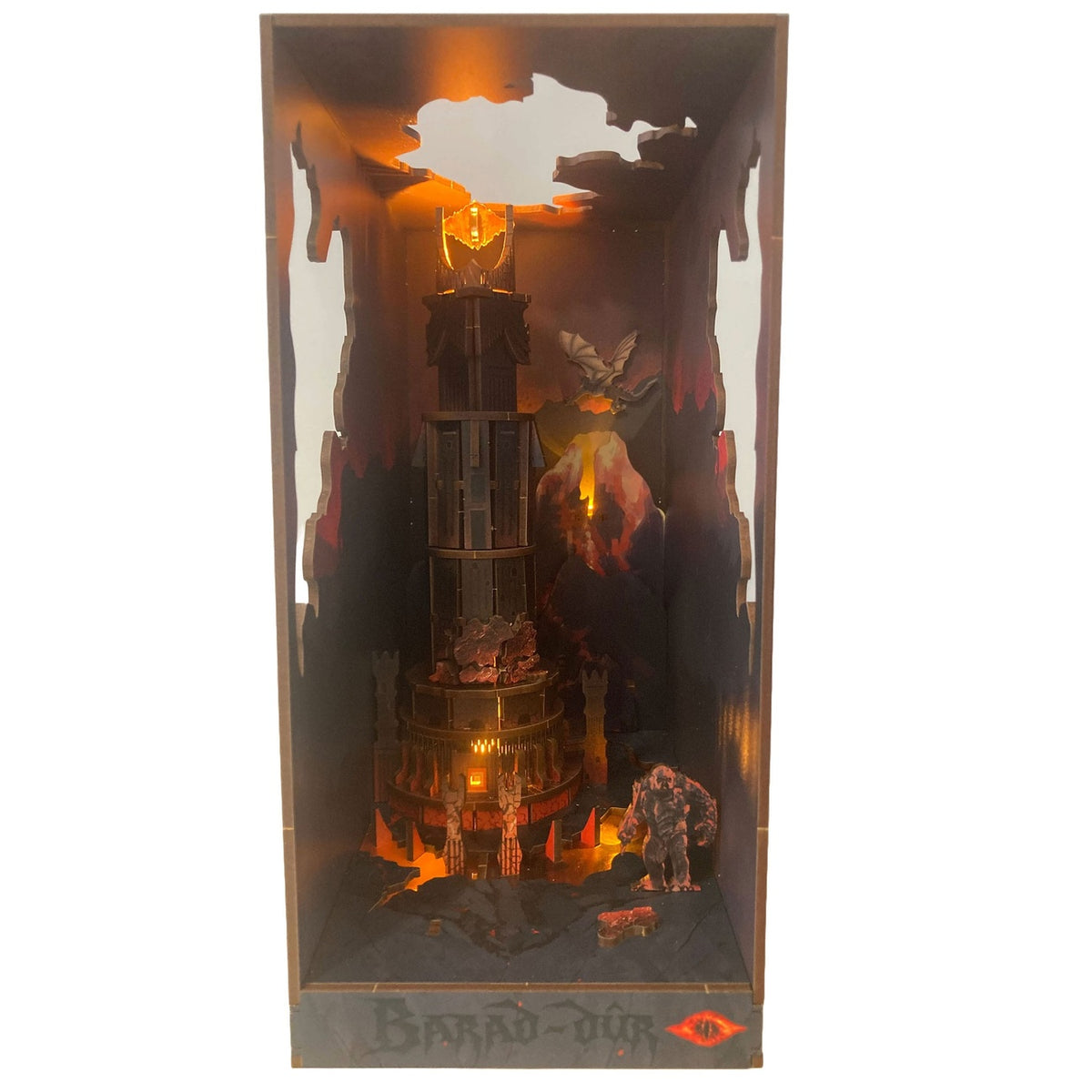 Productafbeelding The Lord of the Rings Tiny Adventures Book Nook mini-diorama Barad-dûr 23 cm