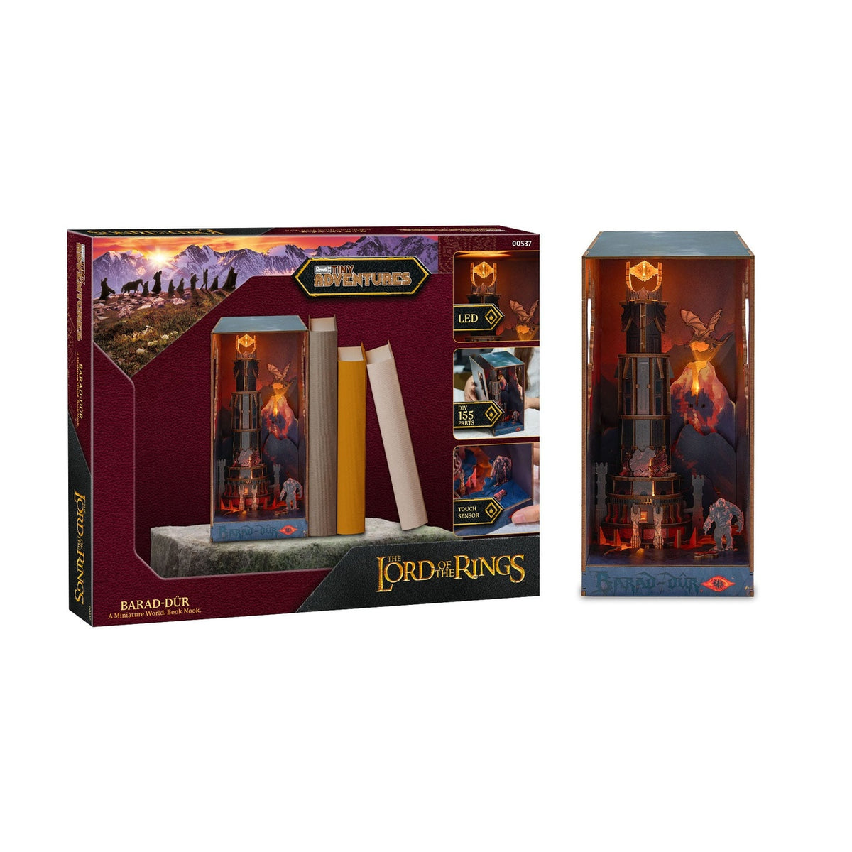 Productafbeelding The Lord of the Rings Tiny Adventures Book Nook mini-diorama Barad-dûr 23 cm