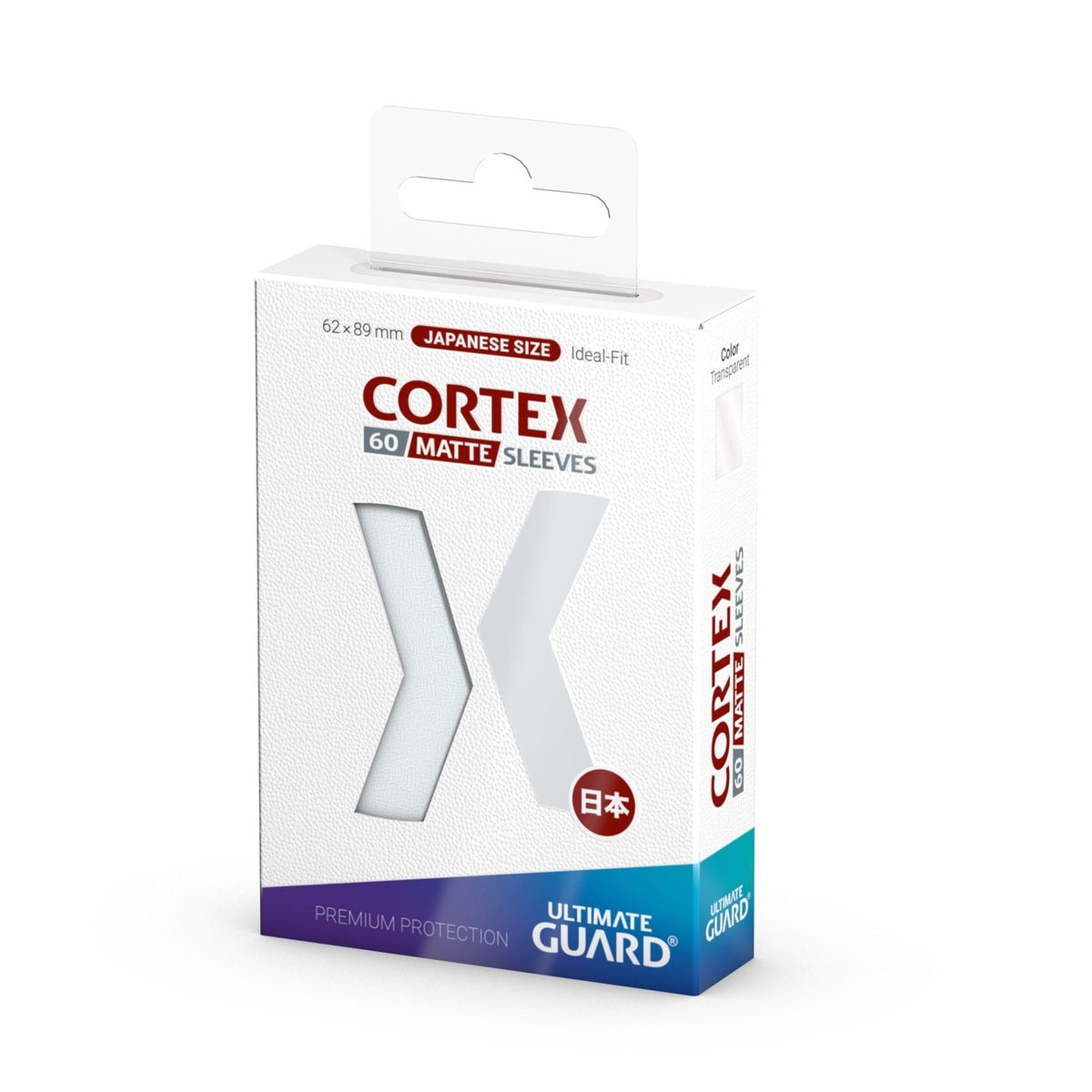 Image produit Ultimate Guard Protèges-cartes Cortex Mat Taille Japonaise (60) - Transparent