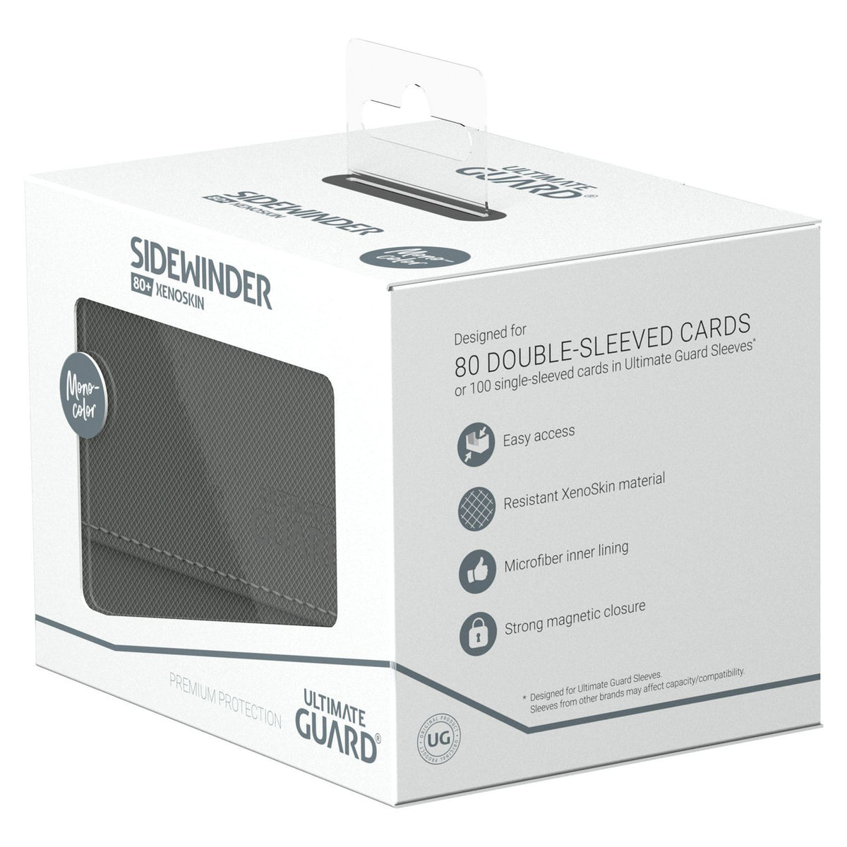 Productafbeelding Ultimate Guard Sidewinder 80+ Xenoskin - Grijs