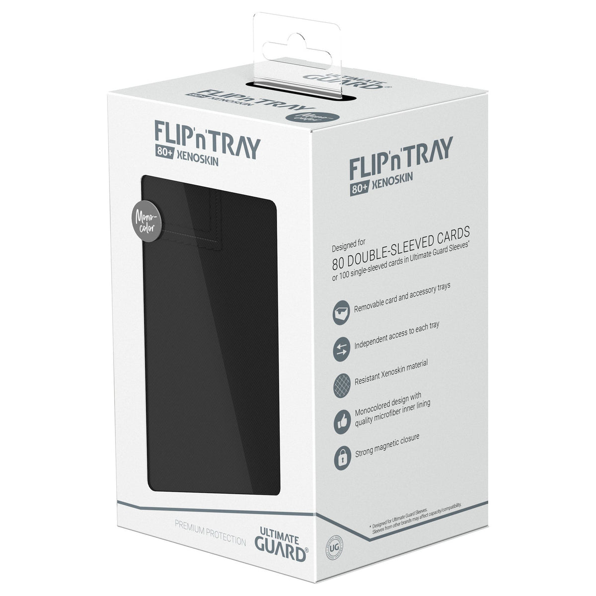 Image produit Ultimate Guard Flip'n'Tray 80+ Xenoskin - Noir