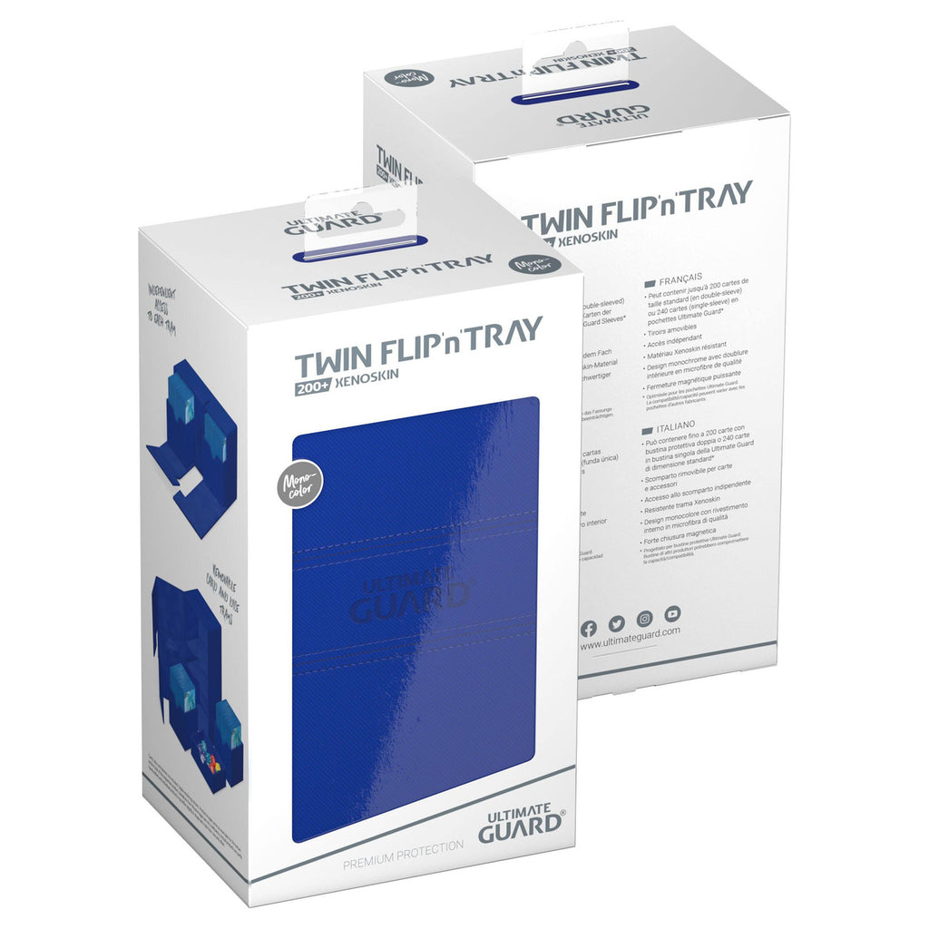 Productafbeelding Ultimate Guard Twin Flip'n'Tray 200+ Xenoskin - Blauw