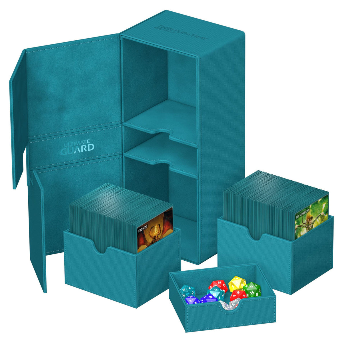 Image produit Ultimate Guard Twin Flip'n'Tray 266+ Xenoskin - Pétrole