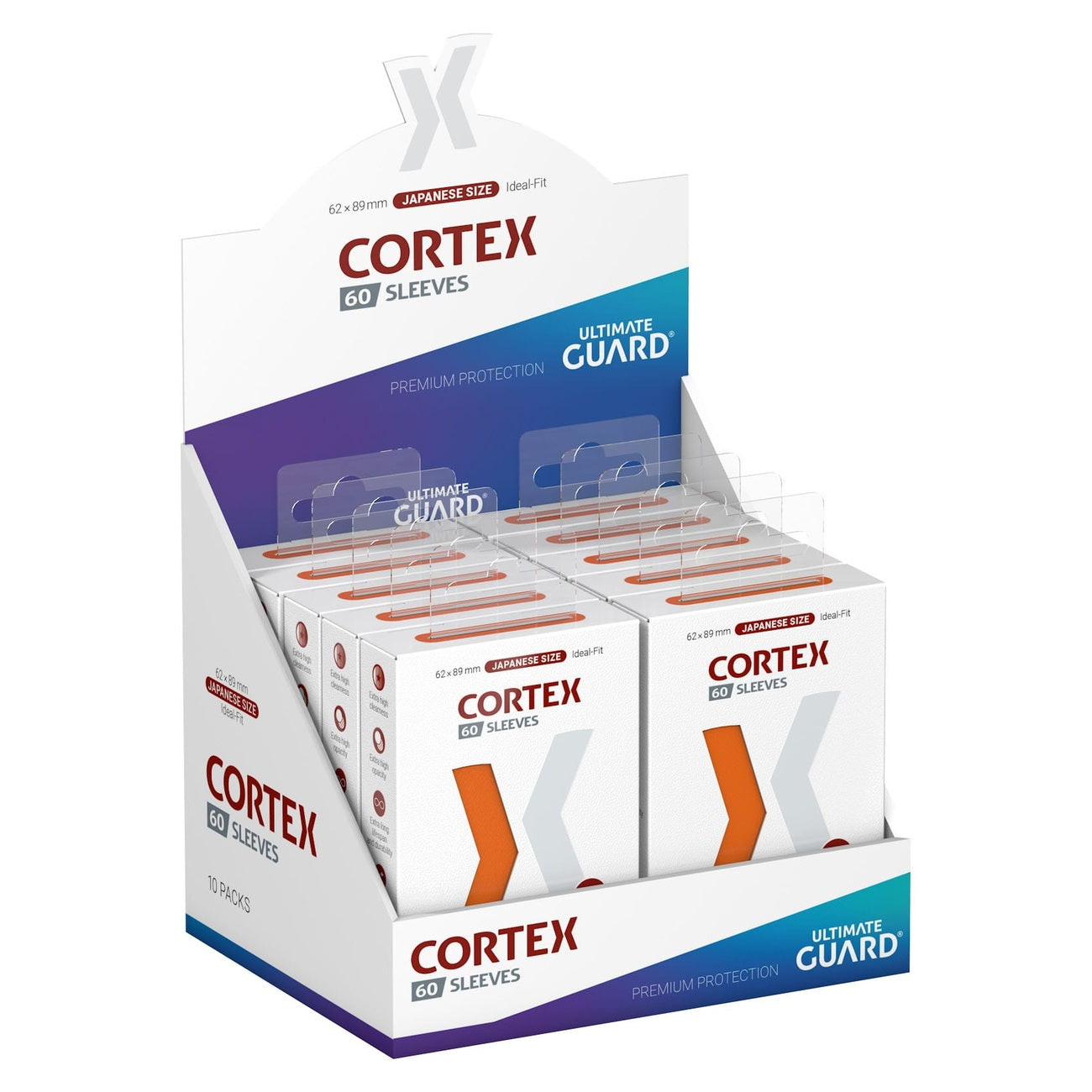 Produktbild Ultimate Guard Cortex Sleeves Japanese Size (60) - Orange