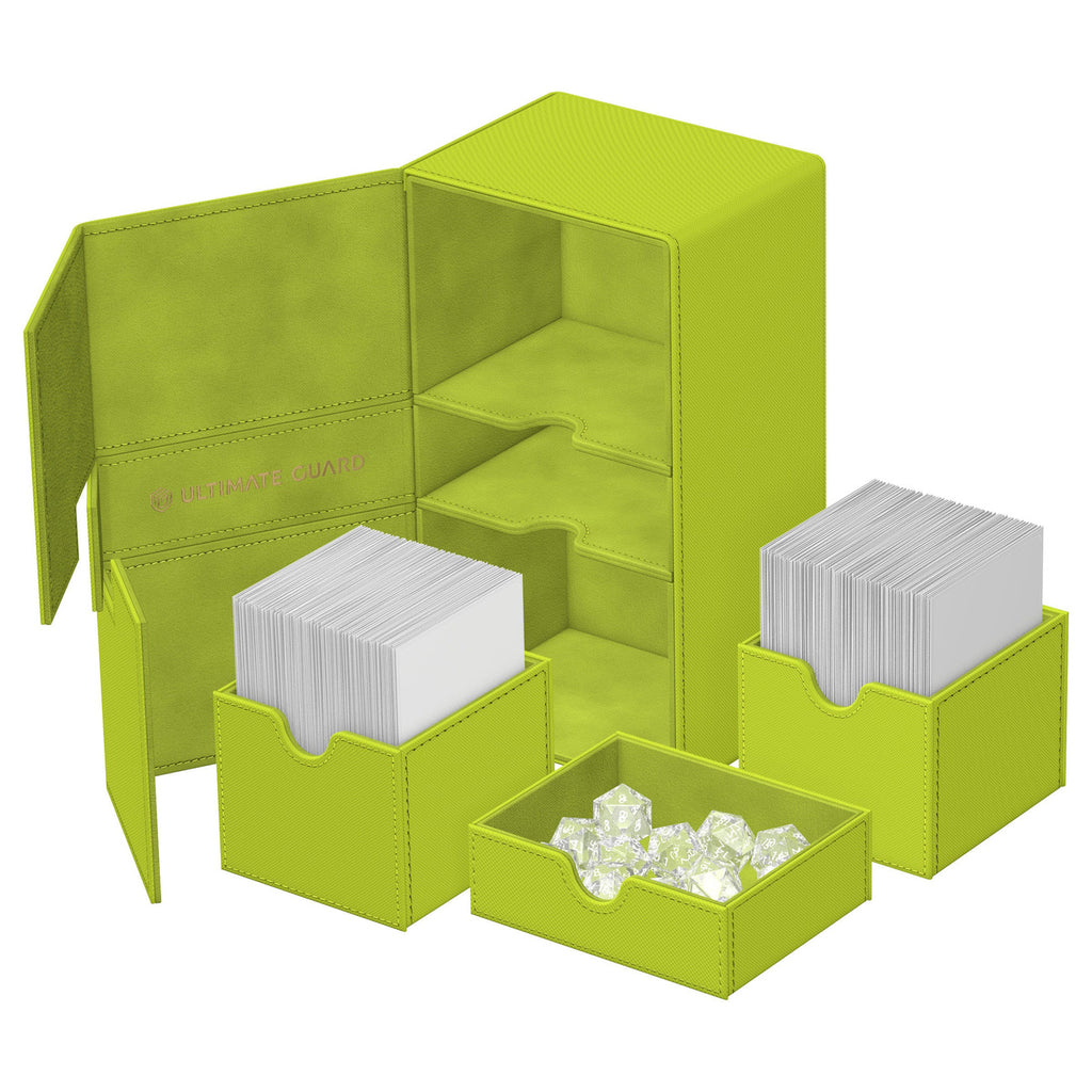 Productafbeelding Ultimate Guard Twin Flip'n'Tray 200+ Xenoskin "Summer Edition 2025" - Lime