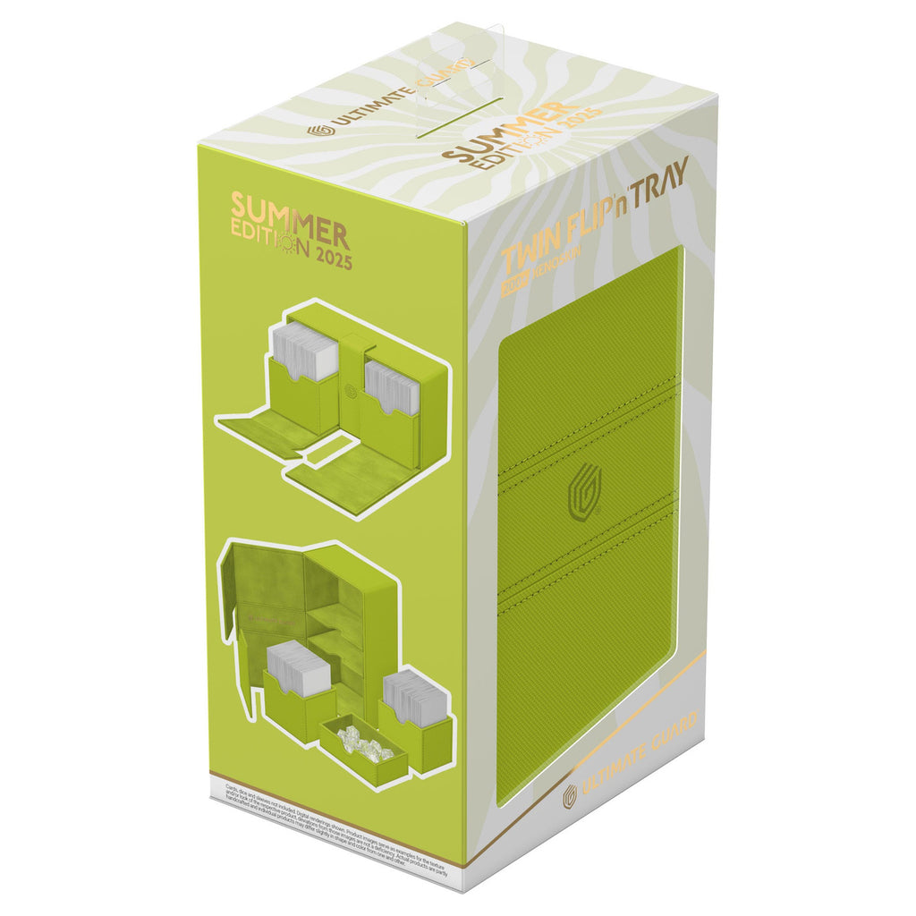 Productafbeelding Ultimate Guard Twin Flip'n'Tray 200+ Xenoskin "Summer Edition 2025" - Lime