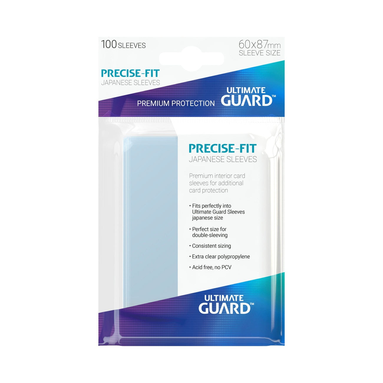 Productafbeelding Ultimate Guard Precise-Fit Sleeves Japans formaat (100)